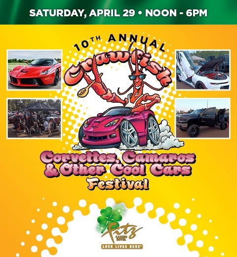 CRAWFISH CORVETTES CAMAROS & OTHER COOL CARS FESTIVAL